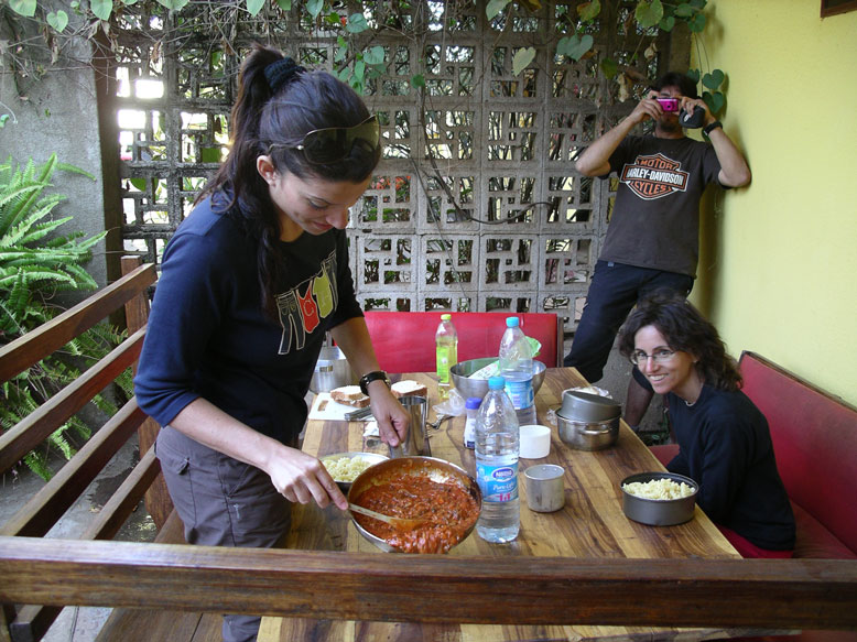 preparando el rancho